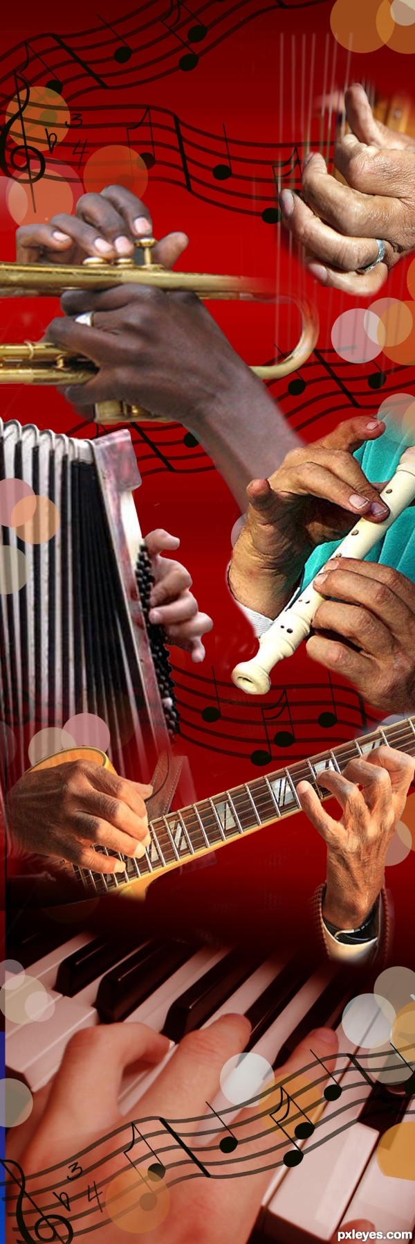 Creation of Hands That Make the Music Flow: Step 14